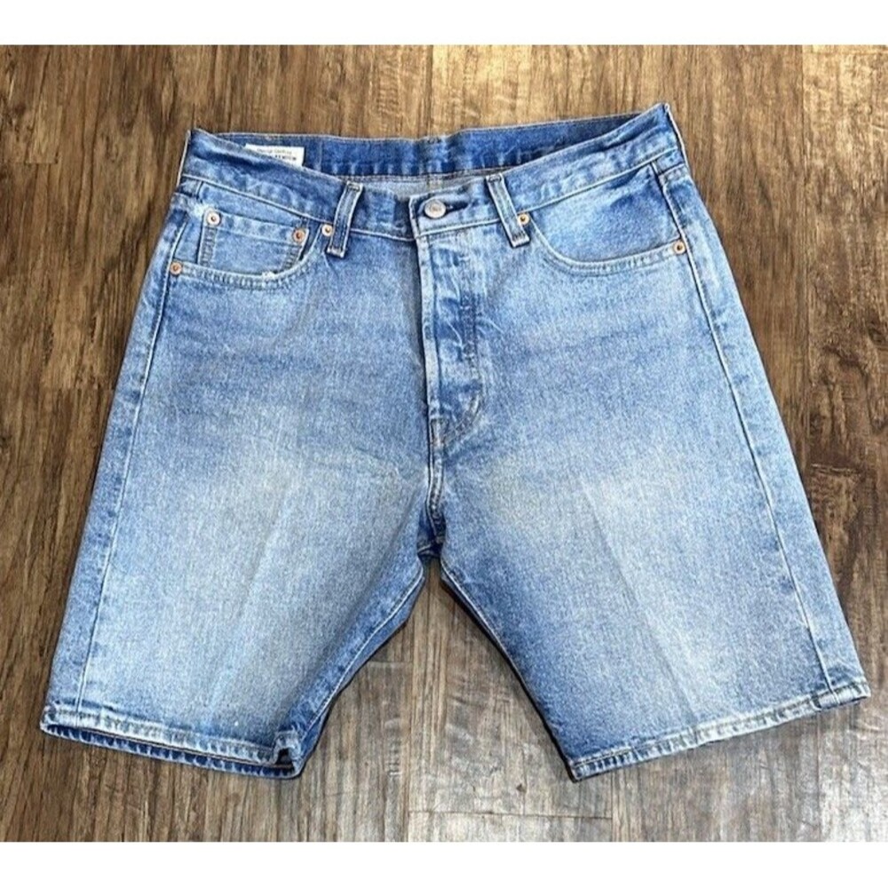 Levi's 501 Jean Shorts Women’s  30 Blue 9" Inseam Button Fly